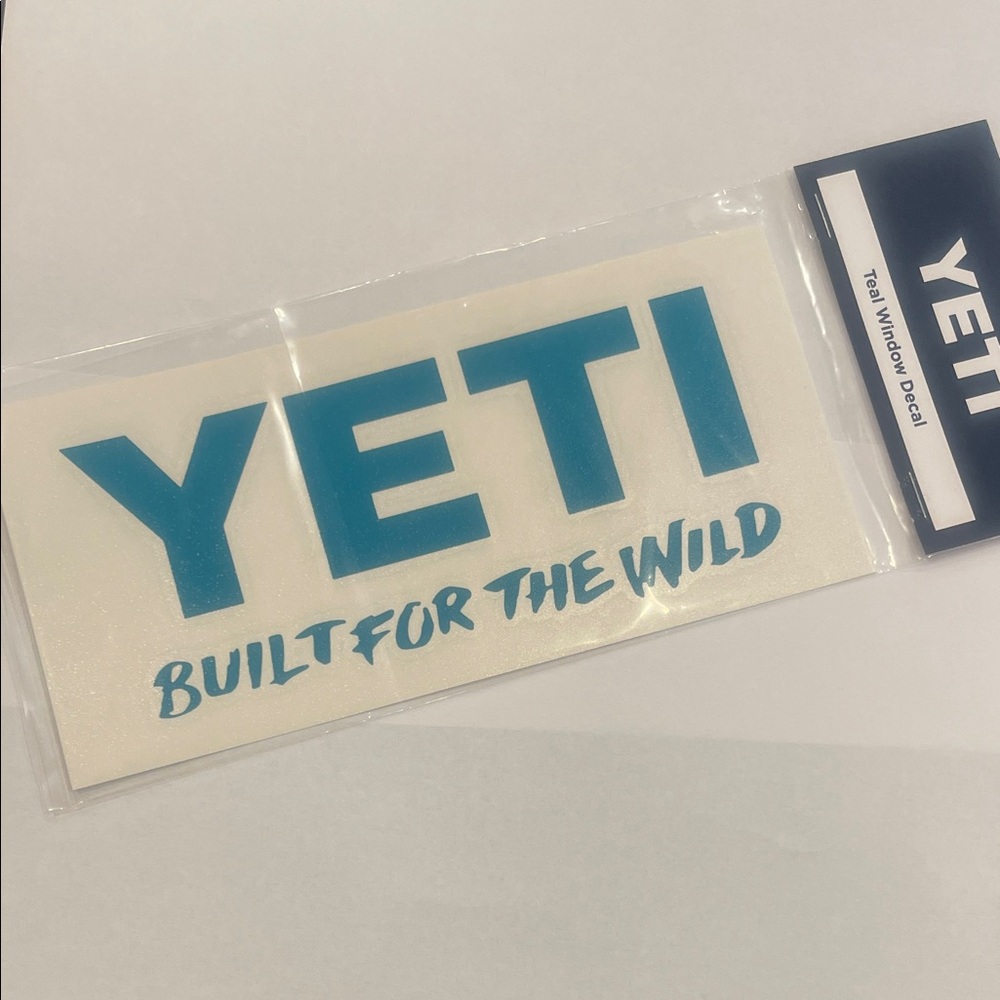 YETI Blue 'Built for the Wild' Decal